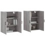 Armarios de pared 2 unidades gris Sonoma 69,5x34x90 cm de vidaXL, Aparadores - Ref: Foro24-3195633, Precio: 138,40 €, Descuen...