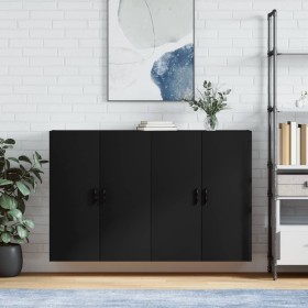 Wall cabinets 2 units black 69.5x34x90 cm by vidaXL, Sideboards - Ref: Foro24-3195636, Price: 165,55 €, Discount: %