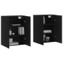 Armarios de pared 2 unidades negro 69,5x34x90 cm de vidaXL, Aparadores - Ref: Foro24-3195636, Precio: 167,31 €, Descuento: %