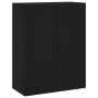 Armarios de pared 2 unidades negro 69,5x34x90 cm de vidaXL, Aparadores - Ref: Foro24-3195636, Precio: 167,31 €, Descuento: %