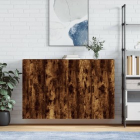 Wall cabinets 2 units smoked oak 69.5x34x90 cm by vidaXL, Sideboards - Ref: Foro24-3195640, Price: 136,49 €, Discount: %