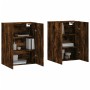 Wall cabinets 2 units smoked oak 69.5x34x90 cm by vidaXL, Sideboards - Ref: Foro24-3195640, Price: 136,49 €, Discount: %