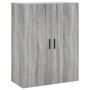 Armarios de pared 2 unidades gris Sonoma 69,5x34x90 cm de vidaXL, Aparadores - Ref: Foro24-3195641, Precio: 129,66 €, Descuen...