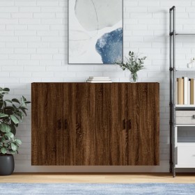 Wall cabinets 2 units oak brown 69.5x34x90 cm by vidaXL, Sideboards - Ref: Foro24-3195642, Price: 136,43 €, Discount: %