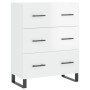 High glossy white plywood sideboard 69.5x34x180 cm by vidaXL, Sideboards - Ref: Foro24-3195869, Price: 193,99 €, Discount: %