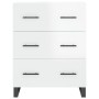 High glossy white plywood sideboard 69.5x34x180 cm by vidaXL, Sideboards - Ref: Foro24-3195869, Price: 193,99 €, Discount: %