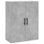 Aparador alto madera contrachapada gris hormigón 69,5x34x180 cm de vidaXL, Aparadores - Ref: Foro24-3195871, Precio: 183,74 €...