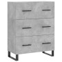 Aparador alto madera contrachapada gris hormigón 69,5x34x180 cm de vidaXL, Aparadores - Ref: Foro24-3195871, Precio: 183,74 €...