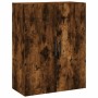 Aparador alto madera contrachapada roble ahumado 69,5x34x180 cm de vidaXL, Aparadores - Ref: Foro24-3195872, Precio: 185,05 €...