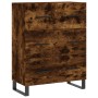 Aparador alto madera contrachapada roble ahumado 69,5x34x180 cm de vidaXL, Aparadores - Ref: Foro24-3195872, Precio: 185,05 €...