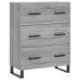 Aparador alto madera contrachapada gris sonoma 69,5x34x180 cm de vidaXL, Aparadores - Ref: Foro24-3195873, Precio: 189,87 €, ...