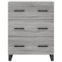 Aparador alto madera contrachapada gris sonoma 69,5x34x180 cm de vidaXL, Aparadores - Ref: Foro24-3195873, Precio: 189,87 €, ...