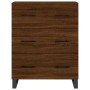 Aparador alto madera contrachapada marrón roble 69,5x34x180 cm de vidaXL, Aparadores - Ref: Foro24-3195874, Precio: 190,41 €,...