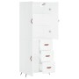 Tall white plywood sideboard 69.5x34x180 cm by vidaXL, Sideboards - Ref: Foro24-3195875, Price: 163,11 €, Discount: %