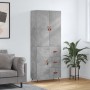 Tall plywood gray concrete sideboard 69.5x34x180 cm by vidaXL, Sideboards - Ref: Foro24-3195879, Price: 161,95 €, Discount: %