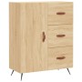 Aparador alto madera contrachapada color roble 69,5x34x180 cm de vidaXL, Aparadores - Ref: Foro24-3195878, Precio: 158,22 €, ...