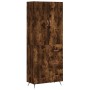 Aparador alto madera contrachapada roble ahumado 69,5x34x180 cm de vidaXL, Aparadores - Ref: Foro24-3195880, Precio: 150,99 €...