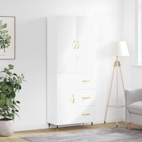 Tall white plywood sideboard 69.5x34x180 cm by vidaXL, Sideboards - Ref: Foro24-3195883, Price: 168,99 €, Discount: %