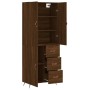 Tall oak brown plywood sideboard 69.5x34x180 cm by vidaXL, Sideboards - Ref: Foro24-3195882, Price: 156,30 €, Discount: %