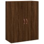 Tall oak brown plywood sideboard 69.5x34x180 cm by vidaXL, Sideboards - Ref: Foro24-3195882, Price: 156,30 €, Discount: %