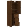 Tall oak brown plywood sideboard 69.5x34x180 cm by vidaXL, Sideboards - Ref: Foro24-3195890, Price: 159,99 €, Discount: %