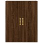 Aparador alto madera contrachapada marrón roble 69,5x34x180 cm de vidaXL, Aparadores - Ref: Foro24-3195890, Precio: 159,99 €,...