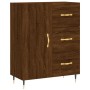 Tall oak brown plywood sideboard 69.5x34x180 cm by vidaXL, Sideboards - Ref: Foro24-3195890, Price: 159,99 €, Discount: %