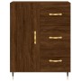 Aparador alto madera contrachapada marrón roble 69,5x34x180 cm de vidaXL, Aparadores - Ref: Foro24-3195890, Precio: 159,99 €,...