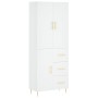 Aparador alto madera contrachapada blanco 69,5x34x180 cm de vidaXL, Aparadores - Ref: Foro24-3195891, Precio: 161,99 €, Descu...