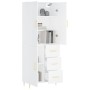 Aparador alto madera contrachapada blanco 69,5x34x180 cm de vidaXL, Aparadores - Ref: Foro24-3195891, Precio: 161,99 €, Descu...