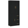 Aparador alto madera contrachapada negro 69,5x34x180 cm de vidaXL, Aparadores - Ref: Foro24-3195892, Precio: 168,99 €, Descue...