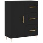 Aparador alto madera contrachapada negro 69,5x34x180 cm de vidaXL, Aparadores - Ref: Foro24-3195892, Precio: 168,99 €, Descue...