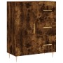 Tall smoked oak plywood sideboard 69.5x34x180 cm by vidaXL, Sideboards - Ref: Foro24-3195896, Price: 150,99 €, Discount: %