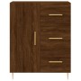 Aparador alto madera contrachapada marrón roble 69,5x34x180 cm de vidaXL, Aparadores - Ref: Foro24-3195898, Precio: 164,74 €,...