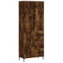 Aparador alto madera contrachapada roble ahumado 69,5x34x180 cm de vidaXL, Aparadores - Ref: Foro24-3195904, Precio: 157,00 €...