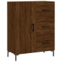 Hohes Sideboard aus braunem Eichensperrholz, 69,5 x 34 x 180 cm von vidaXL, Sideboards - Ref: Foro24-3195906, Preis: 164,99 €...