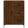 Aparador alto madera contrachapada marrón roble 69,5x34x180 cm de vidaXL, Aparadores - Ref: Foro24-3195906, Precio: 164,33 €,...