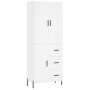 Aparador alto madera contrachapada blanco 69,5x34x180 cm de vidaXL, Aparadores - Ref: Foro24-3195907, Precio: 175,99 €, Descu...