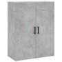 Aparador alto madera contrachapada gris hormigón 69,5x34x180 cm de vidaXL, Aparadores - Ref: Foro24-3195911, Precio: 165,99 €...