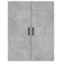 Aparador alto madera contrachapada gris hormigón 69,5x34x180 cm de vidaXL, Aparadores - Ref: Foro24-3195911, Precio: 165,99 €...