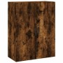 Aparador alto madera contrachapada roble ahumado 69,5x34x180 cm de vidaXL, Aparadores - Ref: Foro24-3195912, Precio: 164,99 €...