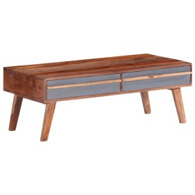 Gray solid Sheesham wood coffee table 110x50x40 cm by vidaXL, Coffee table - Ref: Foro24-286372, Price: 132,99 €, Discount: %