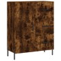 Aparador alto madera contrachapada roble ahumado 69,5x34x180 cm de vidaXL, Aparadores - Ref: Foro24-3195912, Precio: 164,99 €...