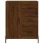 Aparador alto madera contrachapada marrón roble 69,5x34x180 cm de vidaXL, Aparadores - Ref: Foro24-3195914, Precio: 171,46 €,...