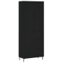 Tall black plywood sideboard 69.5x34x180 cm by vidaXL, Sideboards - Ref: Foro24-3195916, Price: 189,92 €, Discount: %