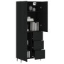 Tall black plywood sideboard 69.5x34x180 cm by vidaXL, Sideboards - Ref: Foro24-3195916, Price: 189,92 €, Discount: %