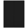 Tall black plywood sideboard 69.5x34x180 cm by vidaXL, Sideboards - Ref: Foro24-3195916, Price: 189,92 €, Discount: %