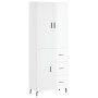 High glossy white plywood sideboard 69.5x34x180 cm by vidaXL, Sideboards - Ref: Foro24-3195917, Price: 169,51 €, Discount: %