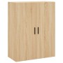 Aparador alto madera contrachapada color roble 69,5x34x180 cm de vidaXL, Aparadores - Ref: Foro24-3195918, Precio: 184,27 €, ...