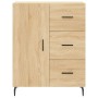 Aparador alto madera contrachapada color roble 69,5x34x180 cm de vidaXL, Aparadores - Ref: Foro24-3195918, Precio: 184,27 €, ...